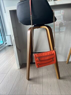Orange leather Rebecca Minkoff purse